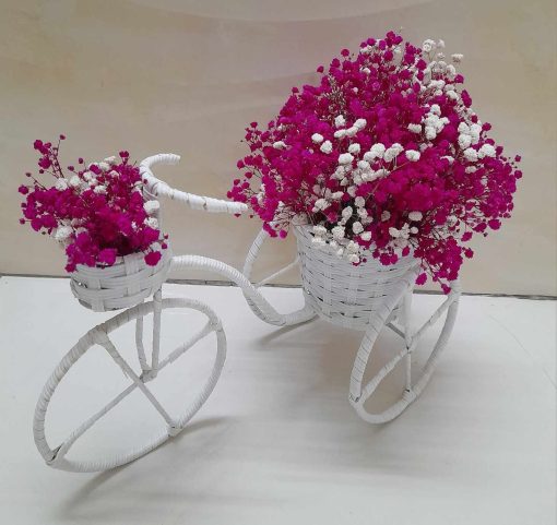 Miniatur-Fahrrad-Blumenvase zur Dekoration